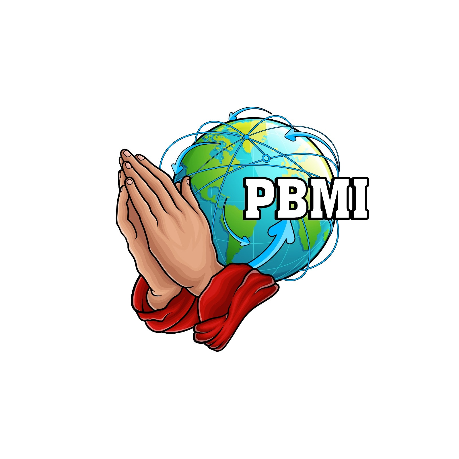 PBMI praying hands logo